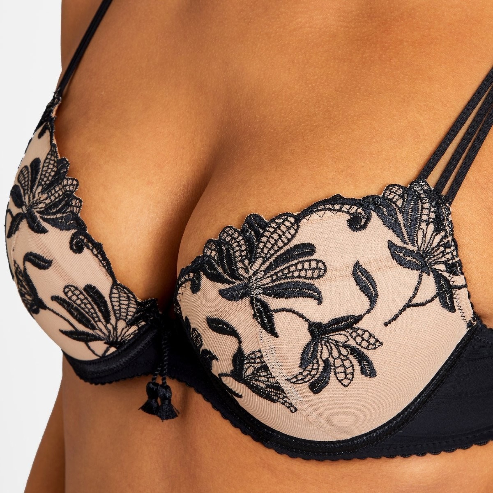 Aubade Soutien Gorge Plunge Coussinet Lovessence Noir Effetdesoi