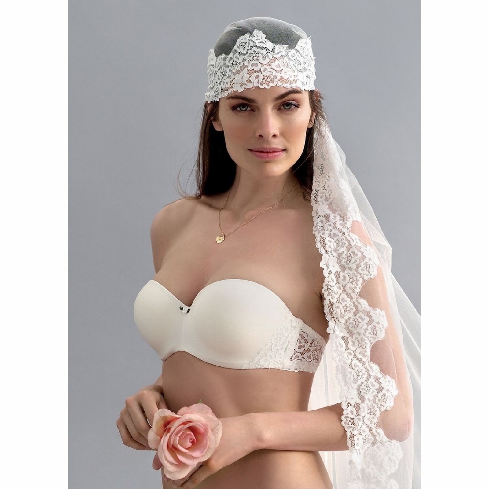 SELMARK Bandeau Push Up de Mariée Gilda Ivoire Effetdesoi