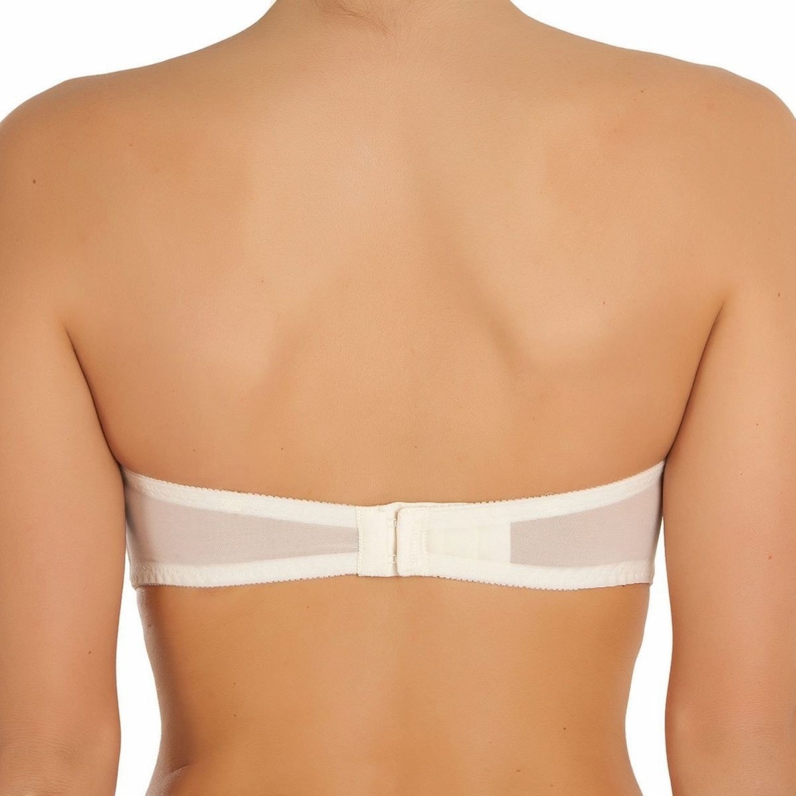 Selmark Soutien Gorge Bandeau Push Up Mari E Olivia Ivoire Effetdesoi