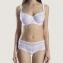 Aubade Shorty Au bal de Flore Blanc