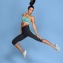 Legging de fitness pour le sport ANITA Active Bleu Piscine Anthracite